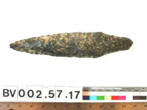 Elongate contracting stem point from Burnaby.