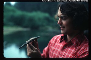 Hoko barbed wooden point.