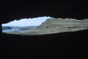 View out of the Marmes Rockshelter site.