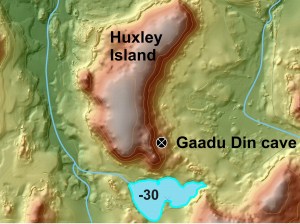 The lake, the salmon, the cave, the creek.  Green tones are now underwater.