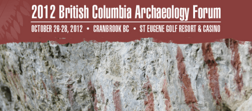 2012 BC Archaeology Forum Announcement screenshot