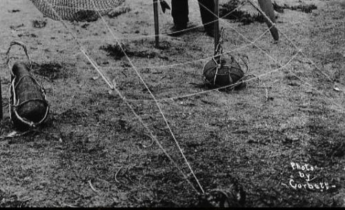 Detail of Lummi Reef Netting Model. Source: Whatcom Museum.
