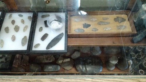 Coast Salish artifacts for sale at Granny and Grumpa's store. Photo: B. Thom