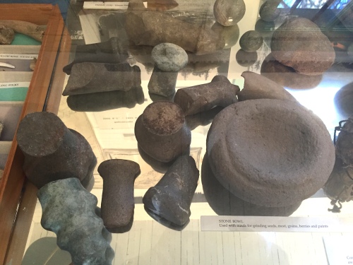 Mayne Island Museum mauls and bowl.
